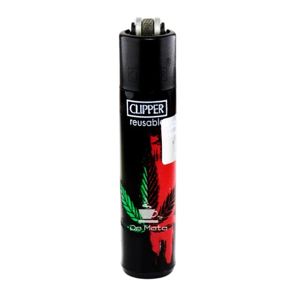 Isqueiro Clipper Half Leaf de frente