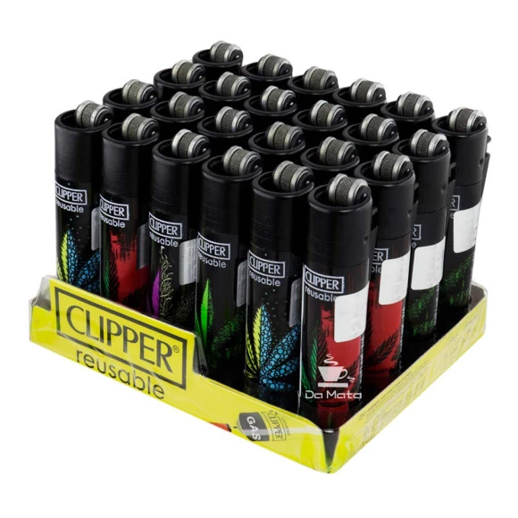 Caixa de Isqueiro Clipper Half Leaf de frente