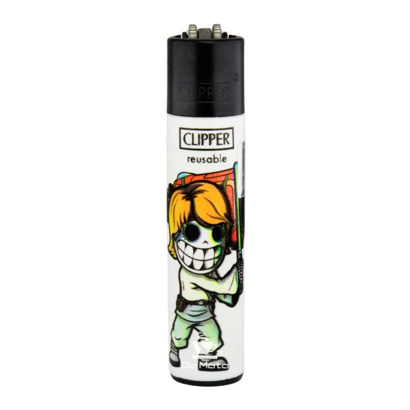 Isqueiro Clipper Space Warriors de frente