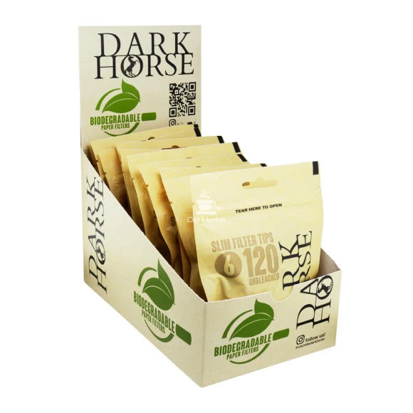 Caixa de Filtro Dark Horse Slim Biodegradável 6mm de frente aberto