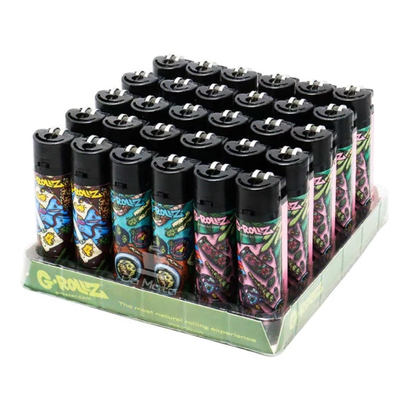 Caixa de Isqueiro G-Rollz Amsterdam Rosa e laranja
