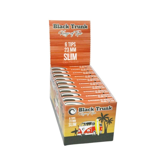 Caixa de Piteira de Madeira Black Trunk Slim
