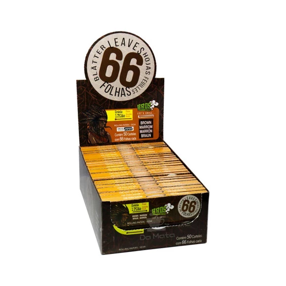 Caixa de Seda Bros Brown King Size
