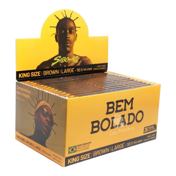 Caixa de Seda Bem Bolado Sabotage Brown Large King Size