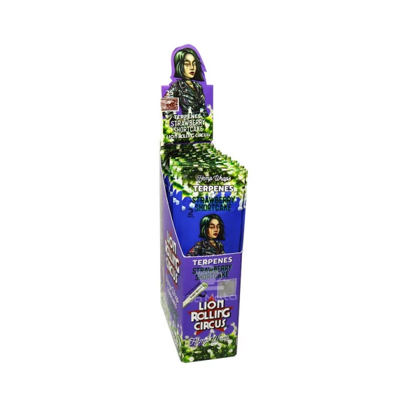 Caixa Blunt Lion Terpenes Strawberry Shortcake