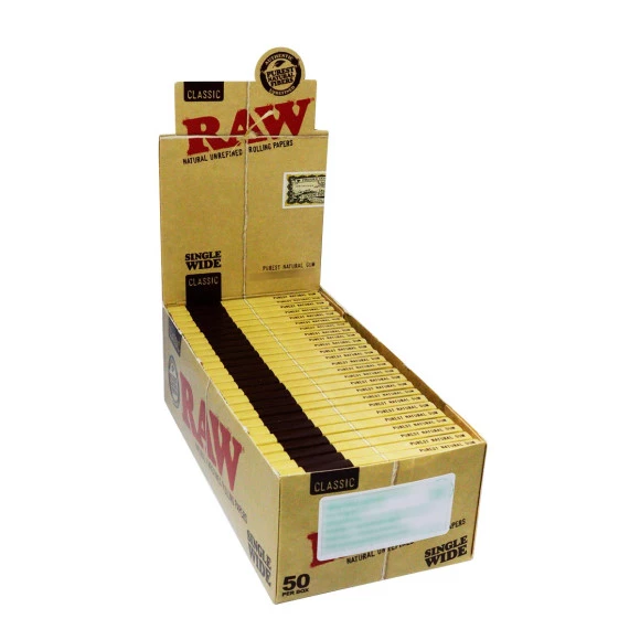 Caixa de Seda Raw Classic Single Wide