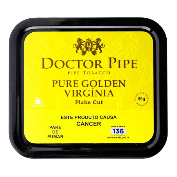 Doctor Pipe Pure Golden Virgínia 50g de frente