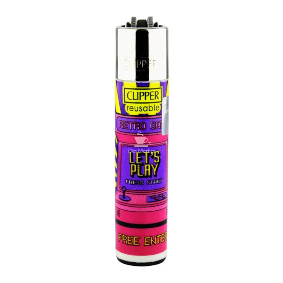 Isqueiro Clipper Game4life 2 de frente tabacaria da mata 