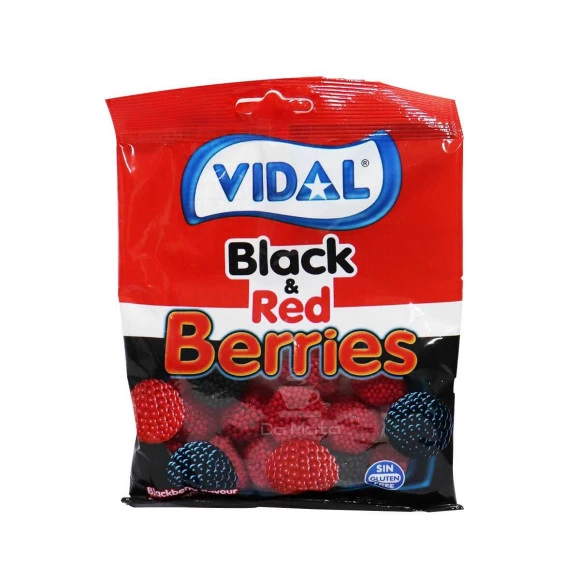 Bala de Goma Vidal Black & Red Berries 100g