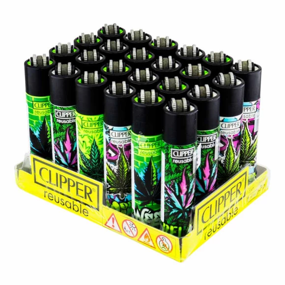 Caixa de Isqueiro Clipper Graff Weed tabacaria da mata 