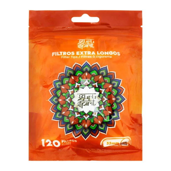 Filtro Guru Spirit Extra Longo  de frente tabacaria da mata 