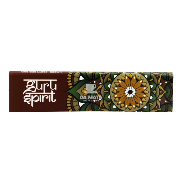 Seda Guru Spirit King Size Brown Large de frente tabacaria da mata 