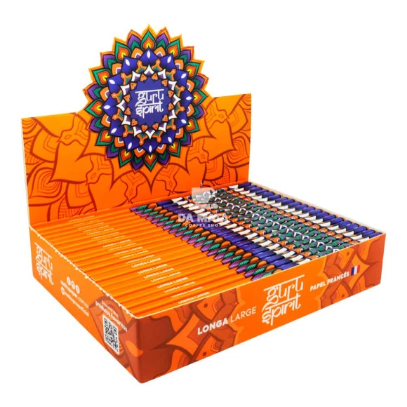 Caixa de Seda Guru Spirit Longa Large de lado tabacaria da mata