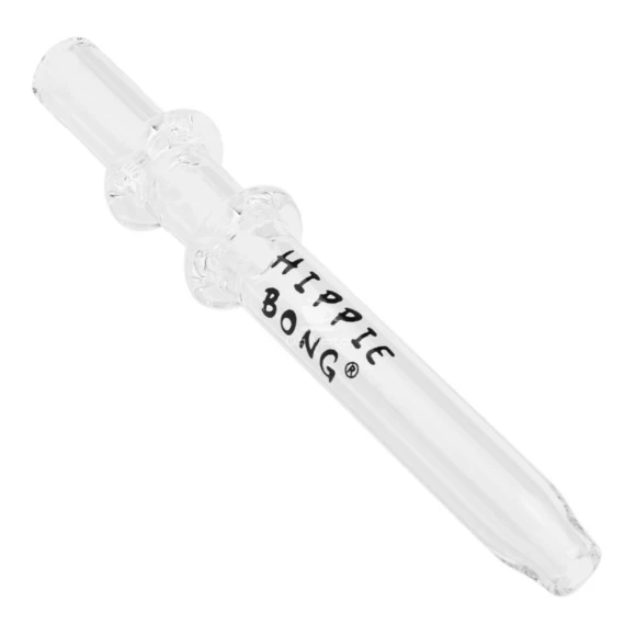 Dab Straw de Vidro Hippie Bong Longo de frente tabacaria da mata