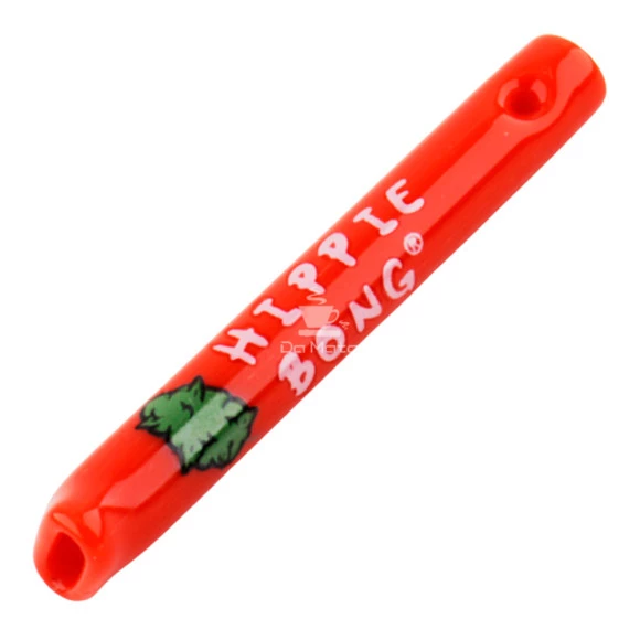 Piteira de Vidro Hippie Bong Colorida 5mm c/ 4,5cm de frente tabacaria da mata 