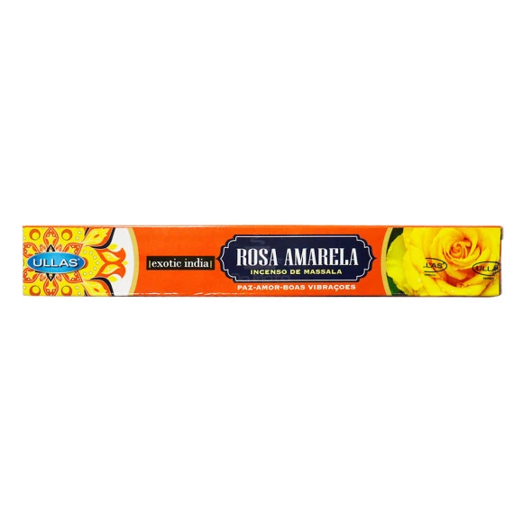 Incenso Massala Ullas Rosa Amarela 