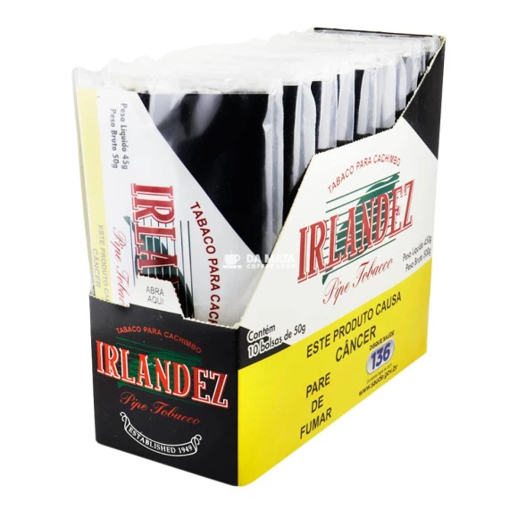 Caixa de Tabaco p/ Cachimbo Irlandez Black tabacaria da mata 