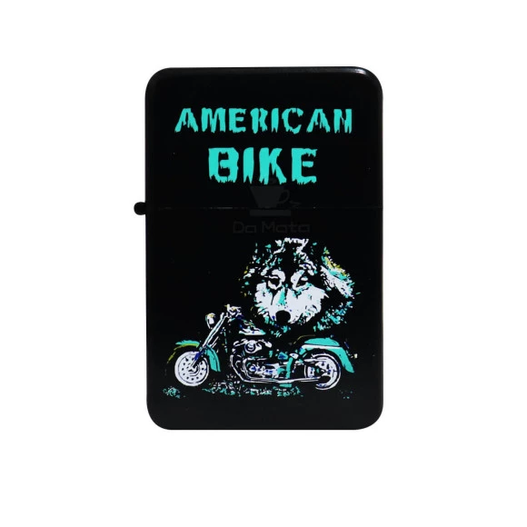 Isqueiro Clássico American Bike Wolf