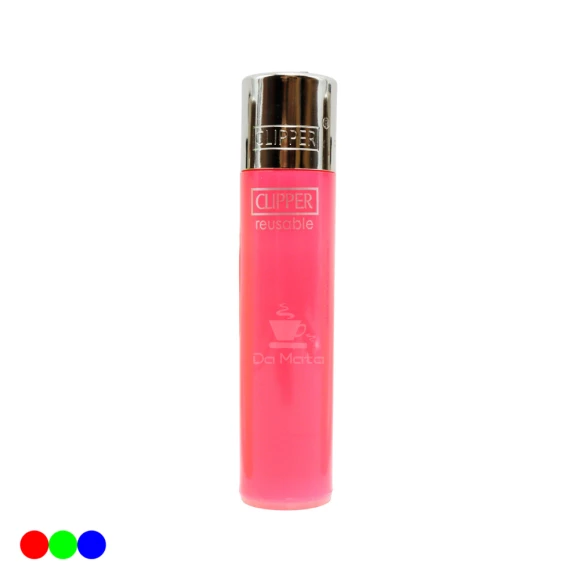 Isqueiro Clipper Colorido Edição para Colecionador rosa