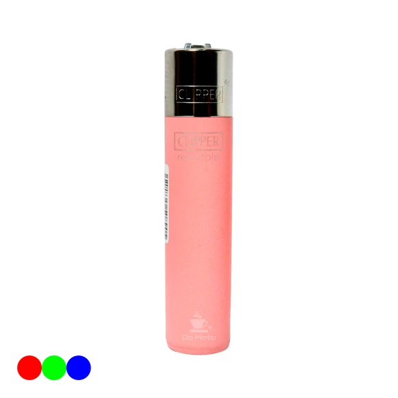 Isqueiro Clipper Colors Edição para colecionador rosa