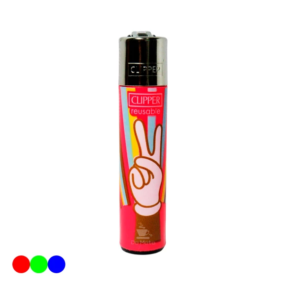 Isqueiro Clipper Hippie Moments Edição para colecionador rosa