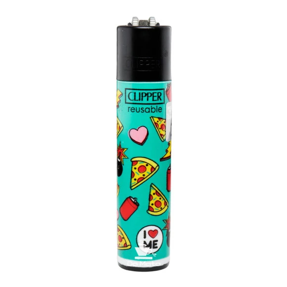 Isqueiro Clipper Max Food Pattern de frente