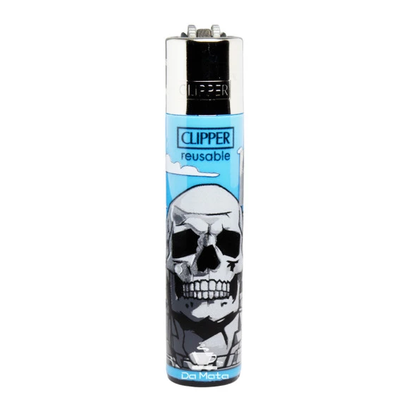 Isqueiro Clipper Max Caveira de frente