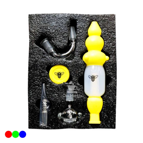 Kit de Nectar Collector de Silicone amarelo