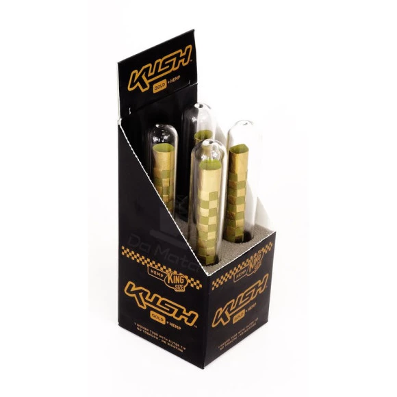 Caixa de Cone de Canhamo com ouro 24k Kush