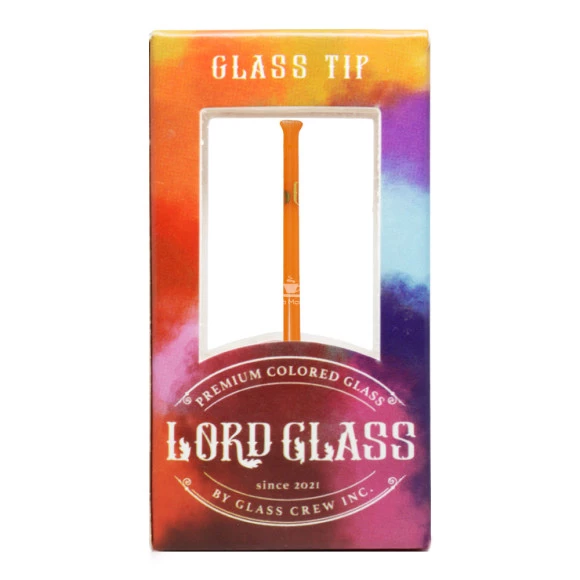 Caixa de Piteira de Vidro Lord Glass Colors Orange