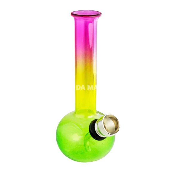Mini Bong de Vidro Reggae 2 de frente tabacaria da mata