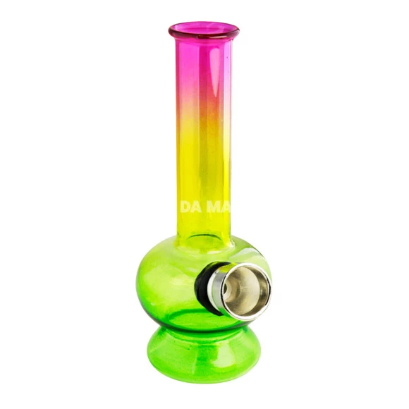 Mini Bong de Vidro Reggae 5 de frente tabacaria da mata