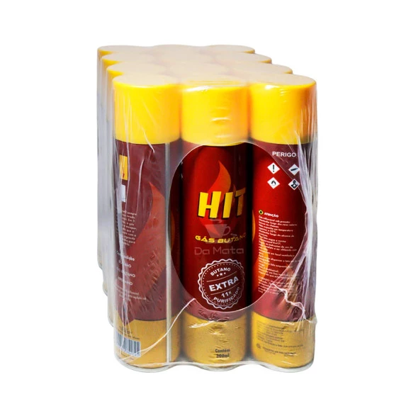 Pack de Gás Butano Hit aberto