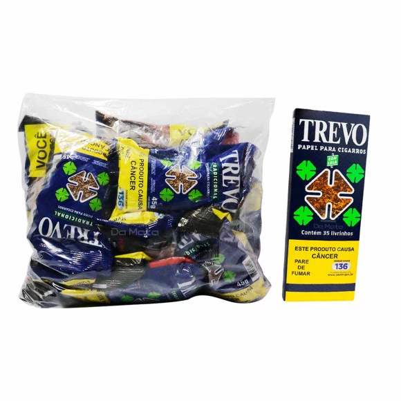 Pacote de Trevo & Caixa de Seda Trevo de frente tabacaria da mata 