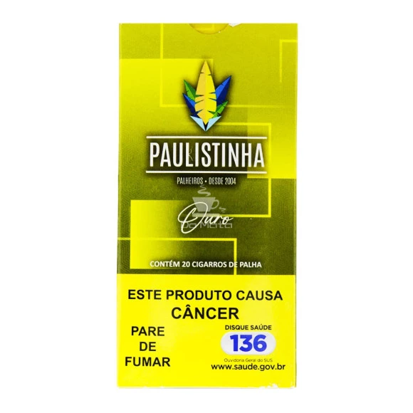 Palheiro Paulistinha Série Ouro de frente tabacaria da mata 