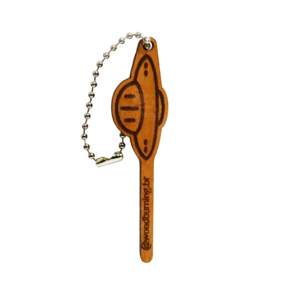 Chaveiro Pilão Wood Burning OVNI
