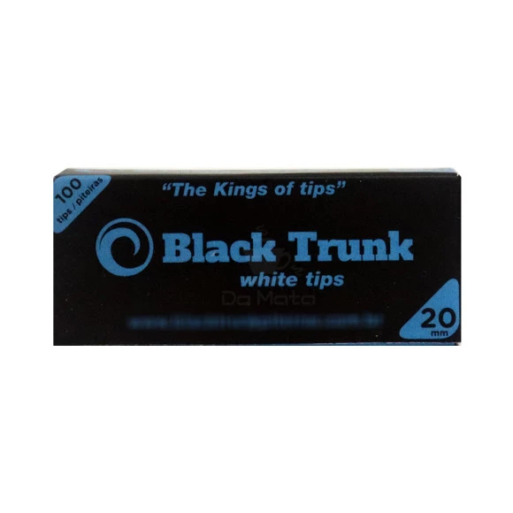 Piteira de Papel Black Trunk White Tips 20mm
