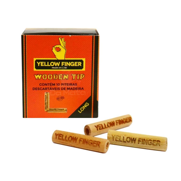 Piteira de Madeira Yellow Finger Long