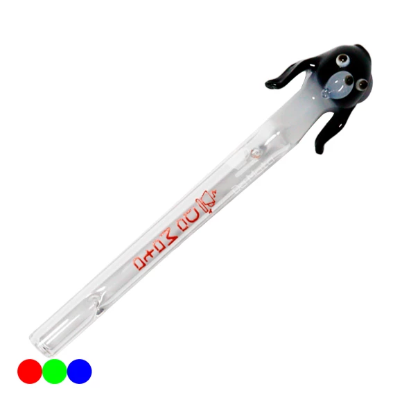 Piteira de Vidro Da Mata Cachorro 5mm preto