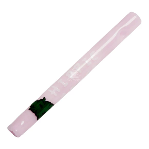 Piteira de Vidro Hippie Bong Pink 6mm 