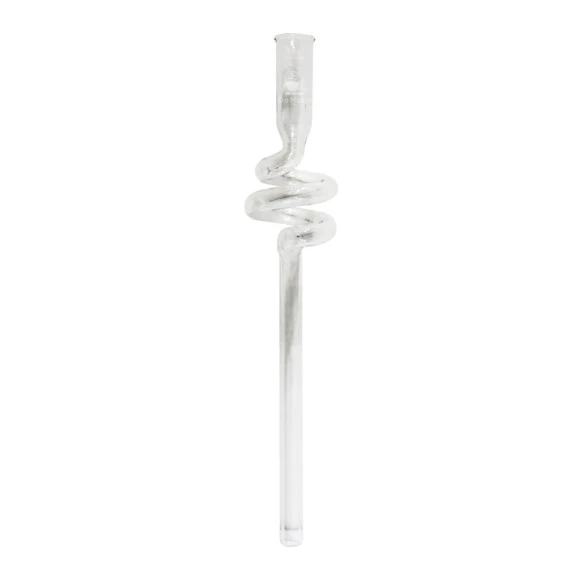 Piteira de Vidro Longa Espiral