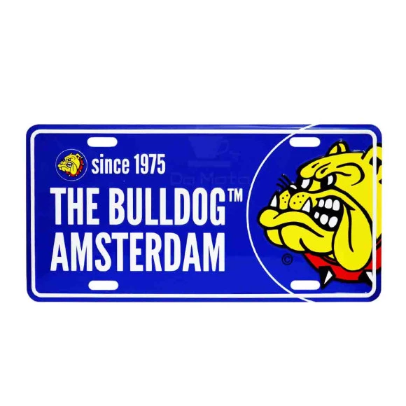 Placa The bulldog Amsterdam azul