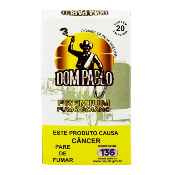 Palheiro Dom Pablo Premium Goiano de frente tabacaria da mata 