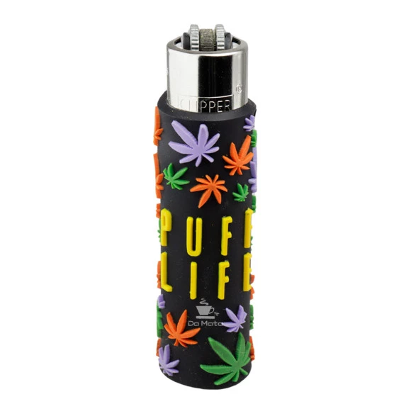 Isqueiro Emborrachado Puff Life de frente