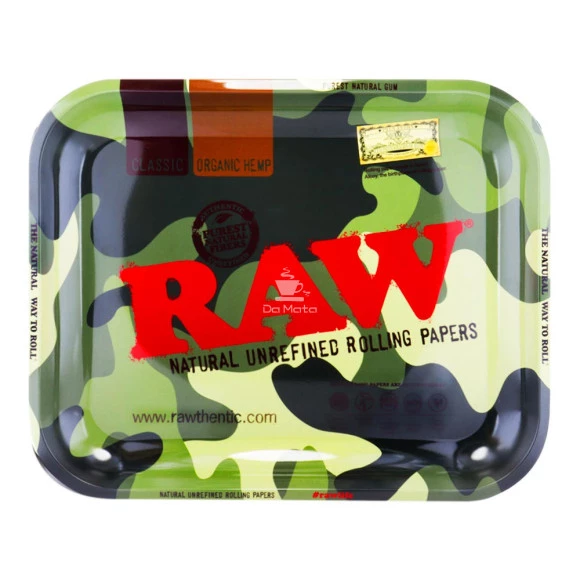 Bandeja Raw Camuflada de frente tabacaria da mata 