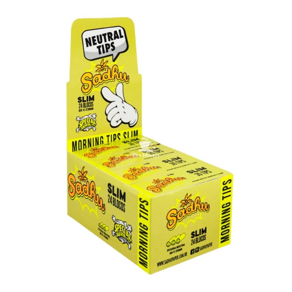 Caixa de Piteira Sadhu Neutral Morning Slim de lado