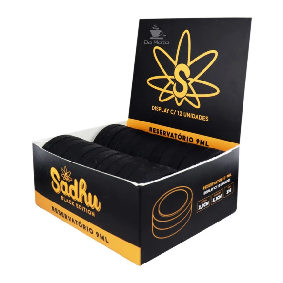 Caixa de Slick Silicone Sadhu 9ml Black de lado