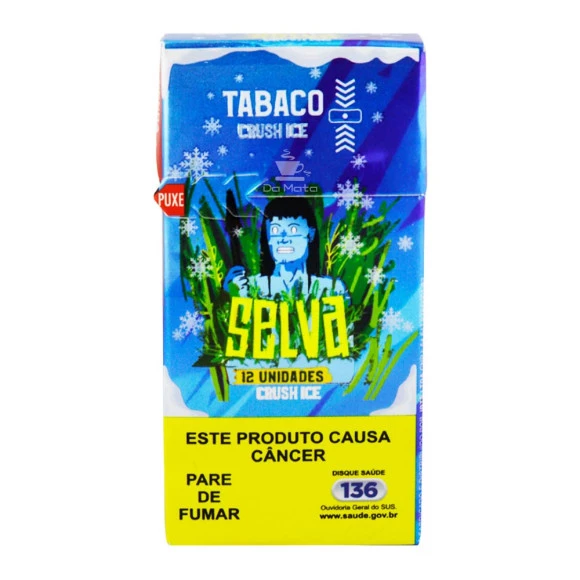 Selva Natural Crush Ice C/12 caixa de frente tabacaria da mata 