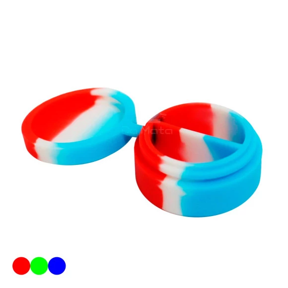 Slick de Silicone c/ Divisória 10ml azul e vermelho