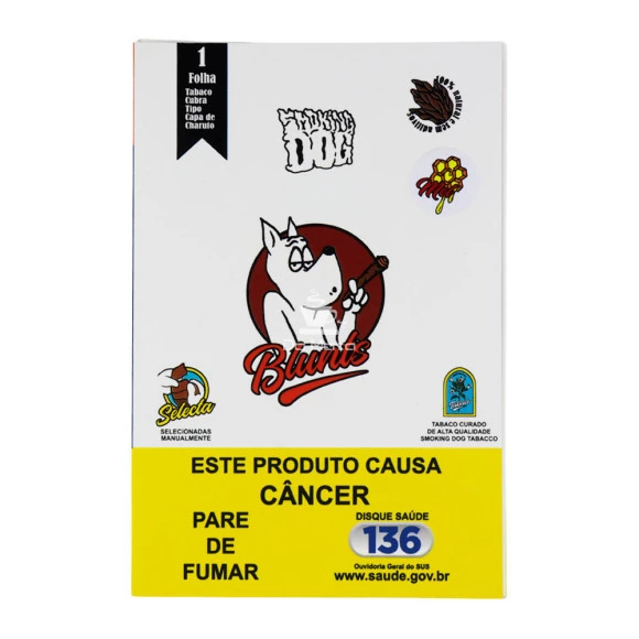 Blunt Smoking Dog De Mel 1 Folha de frente tabacaria da mata 
